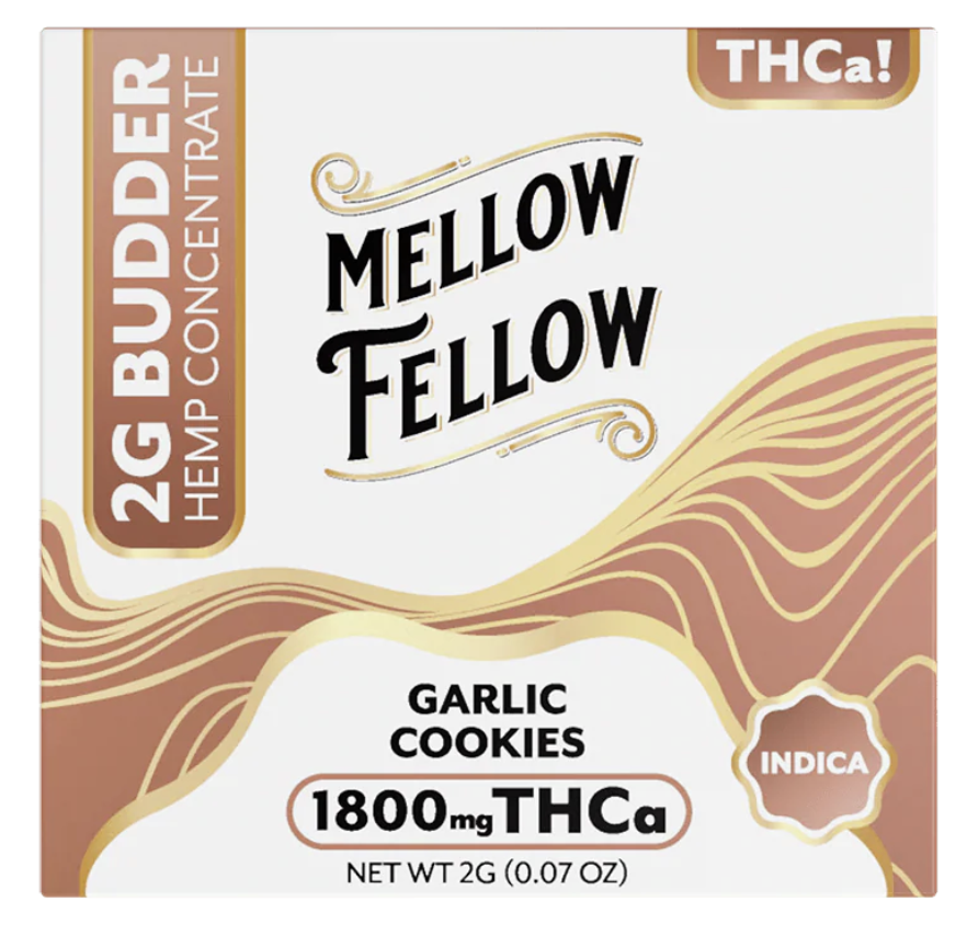 Mellow Fellow  THCA Budder Jar | Garlic Cookies (indica)